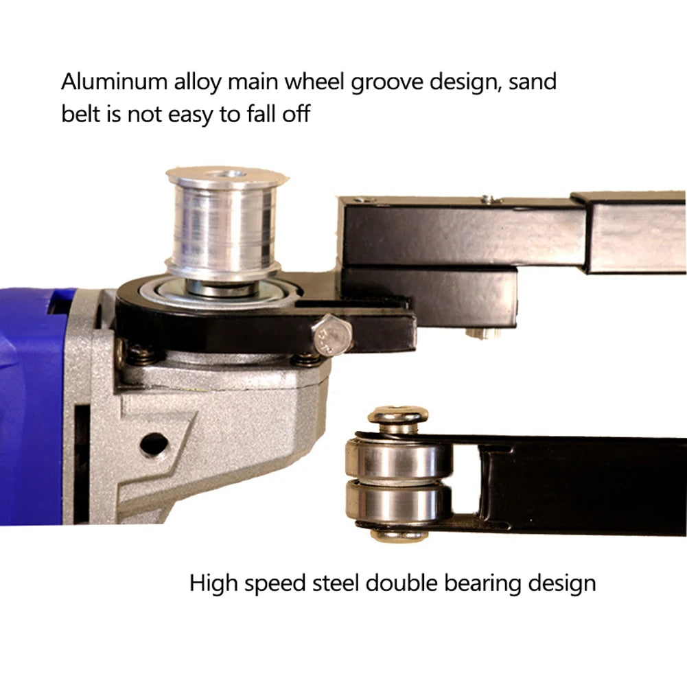 Angle Grinder Modified Belt Sander Grinder Woodworking Sand Belt Machine Grinder Modification Tool for 100 115 125 Angle Grinder