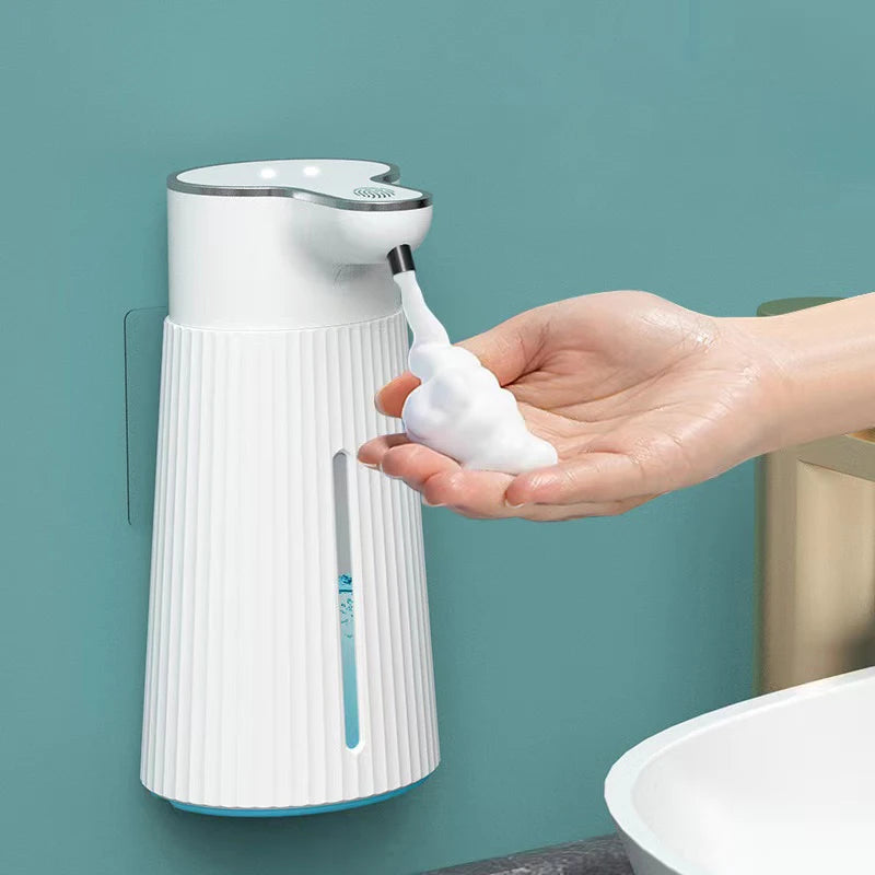 Automatic Foaming Soap Dispenser - 13.5oz/400ML Touchless Hand Soap Dispenser Rechargeable Countertop Soap for Bathroom Kitchen