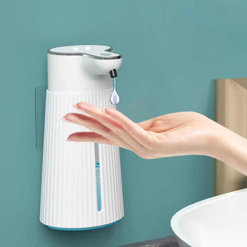 Automatic Foaming Soap Dispenser - 13.5oz/400ML Touchless Hand Soap Dispenser Rechargeable Countertop Soap for Bathroom Kitchen