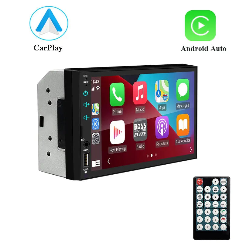 Automotive Multimedia Player Mp5 2 Din Carplay Screen Car Radio 2din Multimedia central 7 Inch Android Auto Bluetooth FM