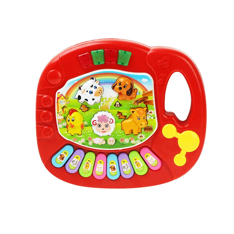 Baby Musical Toy with Animal Sound Kids Piano Keyboard Electric Flashing Music Instrument Early Educational Toys for Children