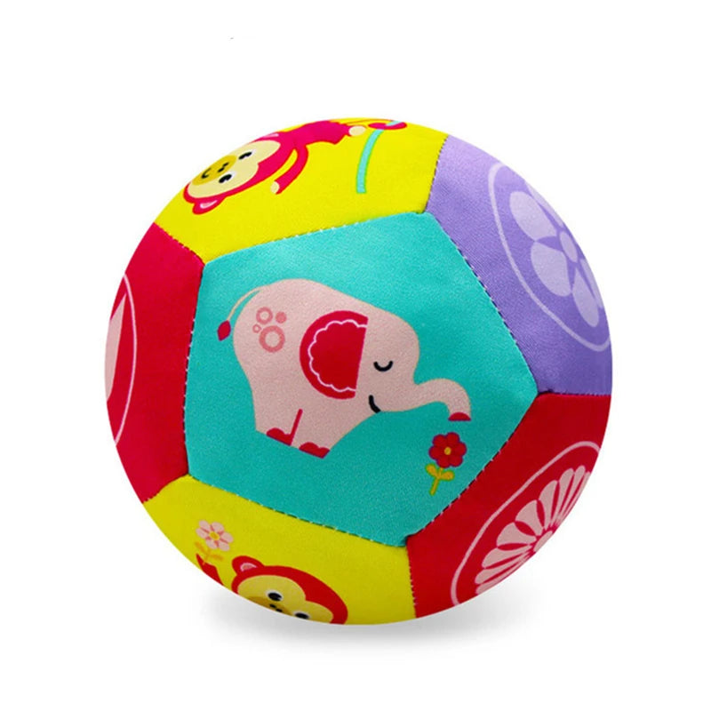 Baby Toys 0 12 Months Soft Cloth Rattle Ball Stuffed Baby Play Ball with Bell Cartoon Animals Interactive Toys Educational Toys