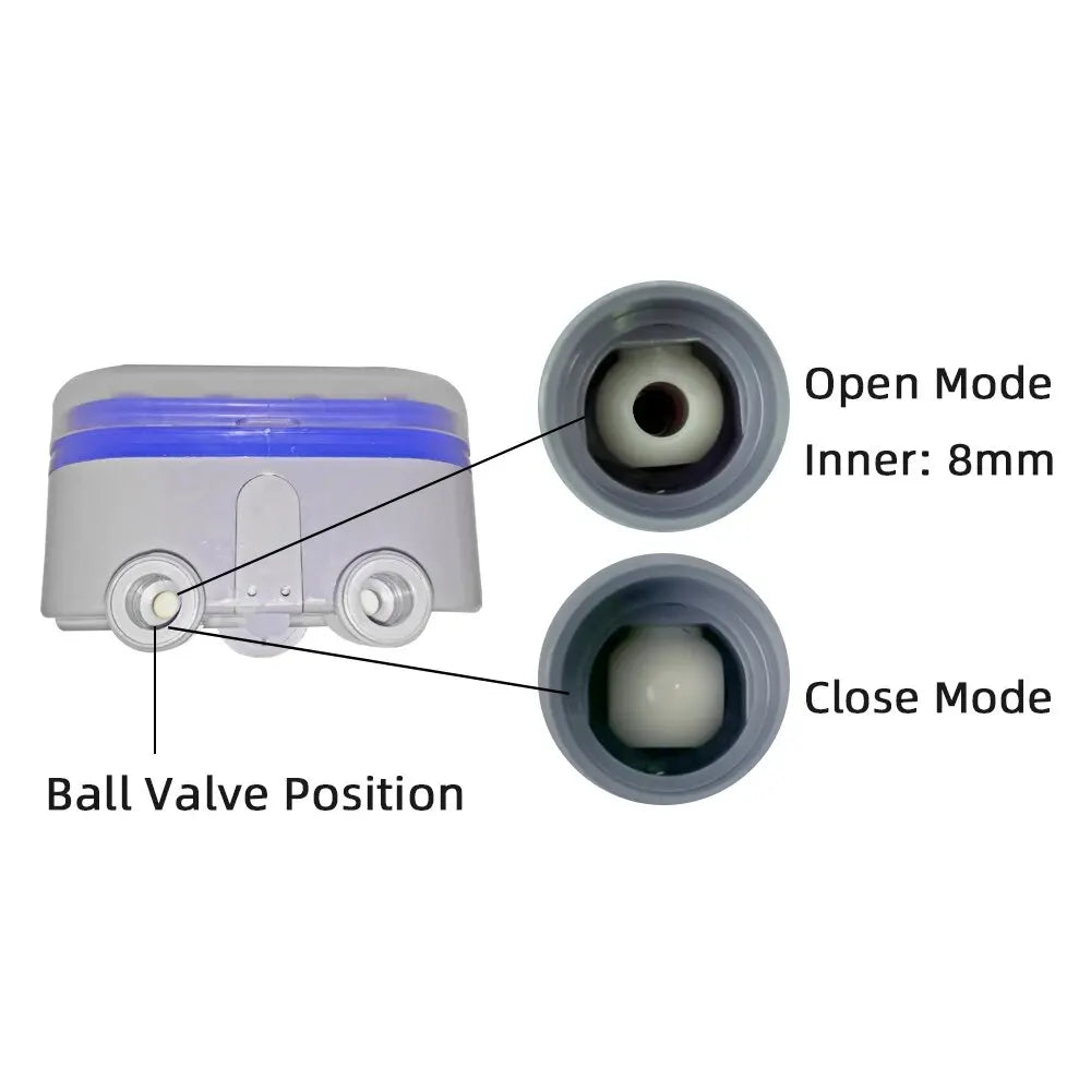 Ball Valve Two Outlet Automatic Watering Four Dials Water Timer 0 Pressure Garden Irrigation Controller for Garden, Yard