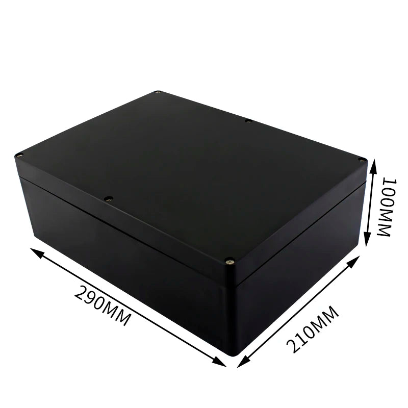 Black Box Outdoor Waterproof Case Plastic Box Electronic Project Case Instrument Waterproof Junction Box Housing