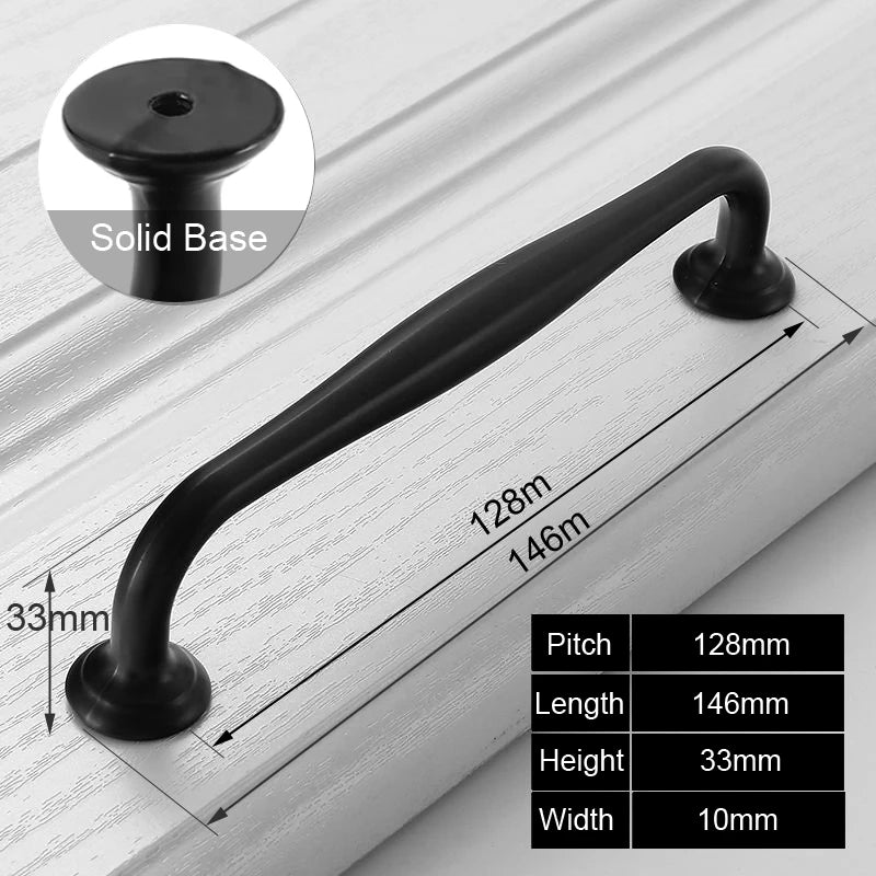 Black Handles Furniture Cabinet Knobs Muebles Handles Kitchen Handles Drawer Knobs Cabinet Pulls Cupboard Handles Knobs