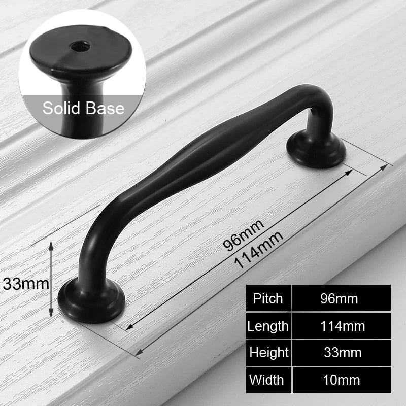 Black Handles Furniture Cabinet Knobs Muebles Handles Kitchen Handles Drawer Knobs Cabinet Pulls Cupboard Handles Knobs