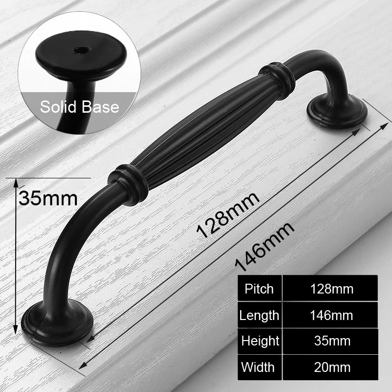 Black Handles Furniture Cabinet Knobs Muebles Handles Kitchen Handles Drawer Knobs Cabinet Pulls Cupboard Handles Knobs