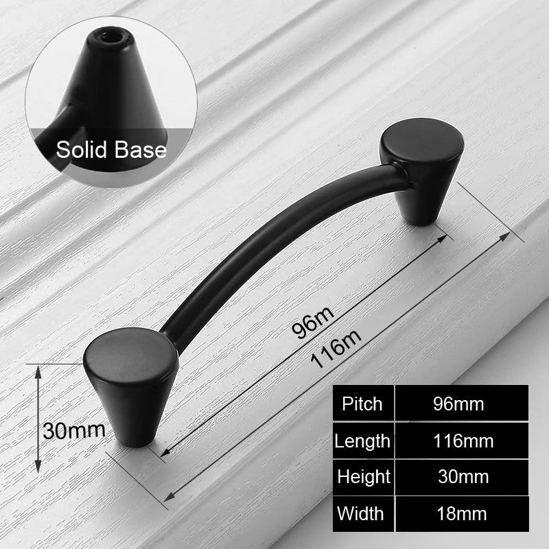 Black Handles Furniture Cabinet Knobs Muebles Handles Kitchen Handles Drawer Knobs Cabinet Pulls Cupboard Handles Knobs