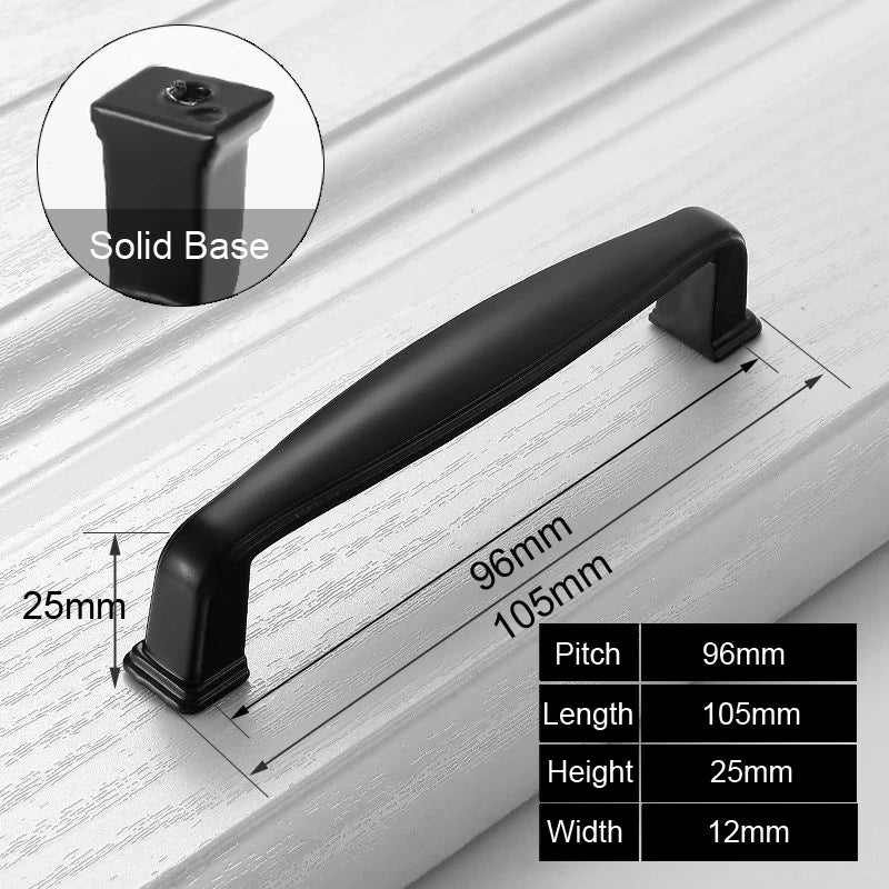 Black Handles Furniture Cabinet Knobs Muebles Handles Kitchen Handles Drawer Knobs Cabinet Pulls Cupboard Handles Knobs