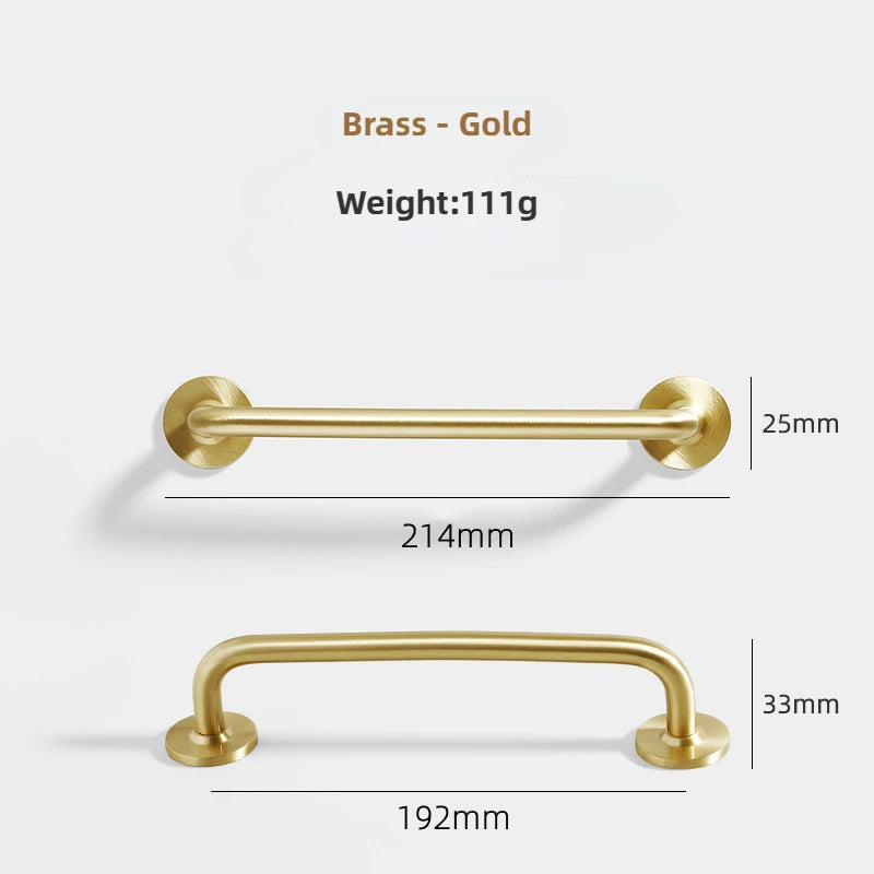 Brass Furniture Handles Gold Drawers Knobs European Kitchen Cabinets Pulls All Copper Wardrobes Door Handles Furniture Hardware