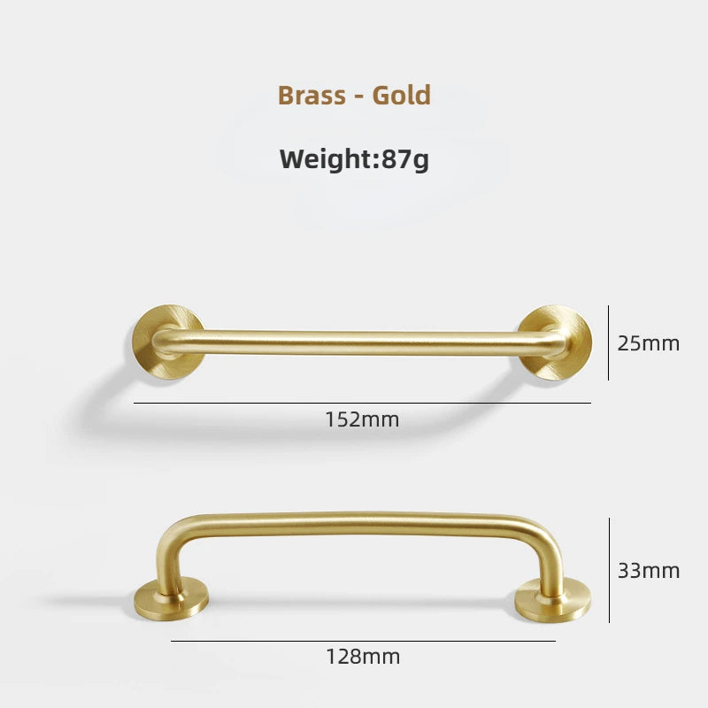 Brass Furniture Handles Gold Drawers Knobs European Kitchen Cabinets Pulls All Copper Wardrobes Door Handles Furniture Hardware