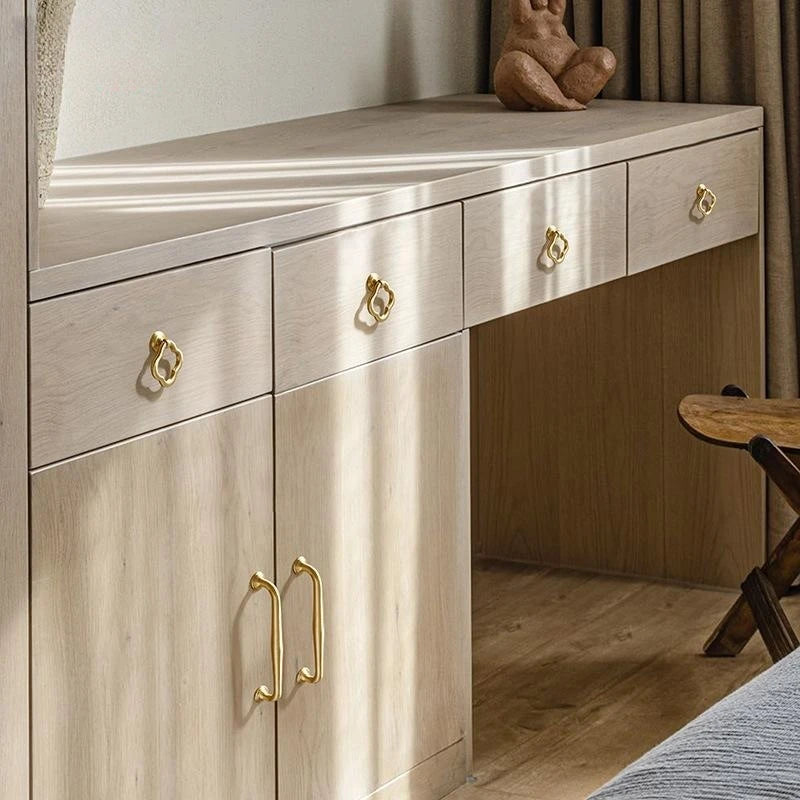 Brass Furniture Handles Gold Drawers Knobs European Kitchen Cabinets Pulls All Copper Wardrobes Door Handles Furniture Hardware