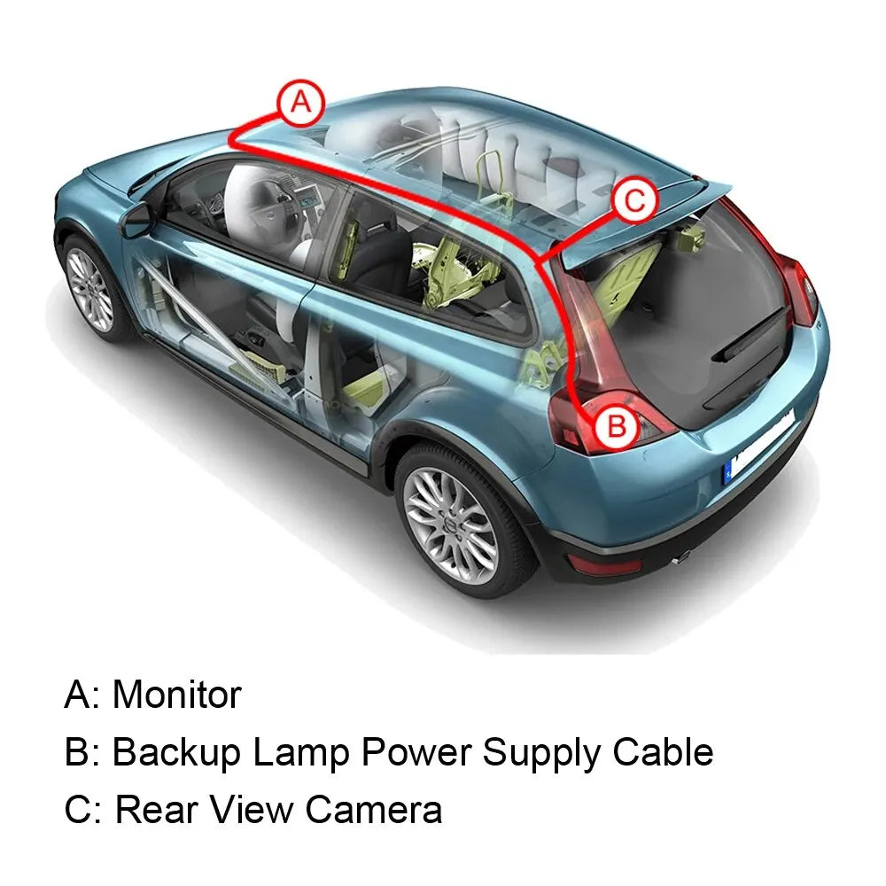 Car Parking Camera Video Channel Converter Front And Rear View Two-Way Control Box With Manual Switch