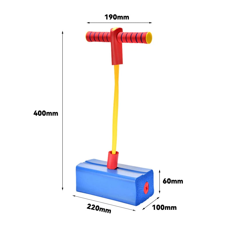 Children Growing Bounce Sense Training Pogo Stick Jumper Tall Foam Frog Toy Jumping Stilts Shoes Sport Outdoor Toys For Kids