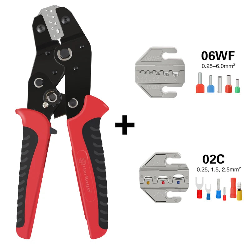 Crimping Tool Set Pressed Pliers Electrician Tools Electrical Terminals Clamp Electronics Pressing Connector Hand Jaws 48BS 2549