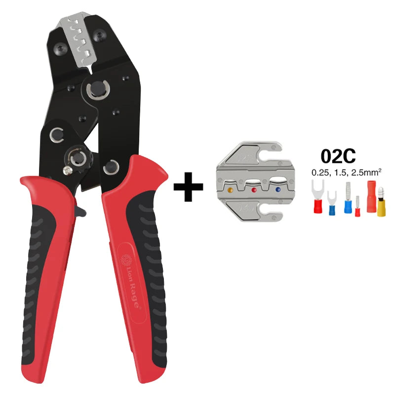 Crimping Tool Set Pressed Pliers Electrician Tools Electrical Terminals Clamp Electronics Pressing Connector Hand Jaws 48BS 2549