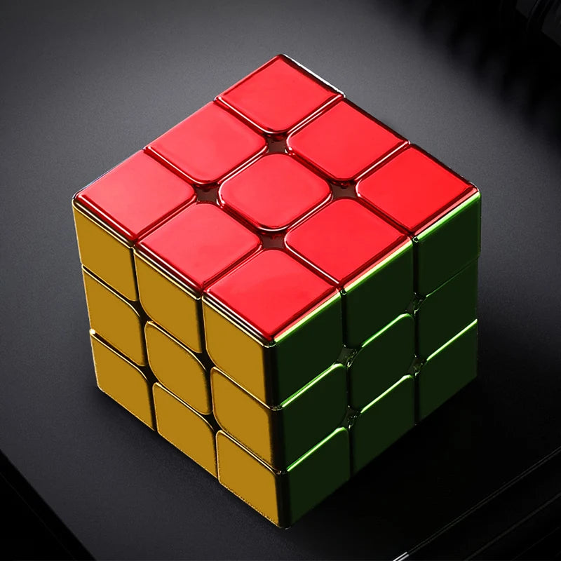 CubeFun SengSo Metal 3x3 Magnetic Golden Cubo Magic Cube Puzzle Speed Cibe M3 3x3x3 Magico Cubo Cibo Toy