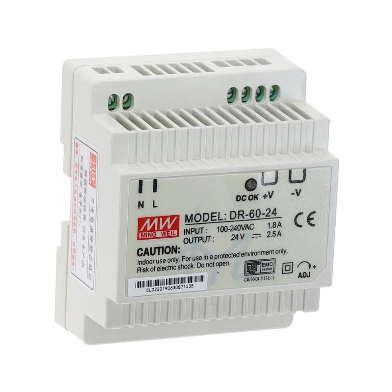 DR-60 60W Single Output 5V 12V 15V 24V Din Rail Switching Power Supply DR-60-5 DR-60-12 DR-60-15 DR-60-24 Power converter