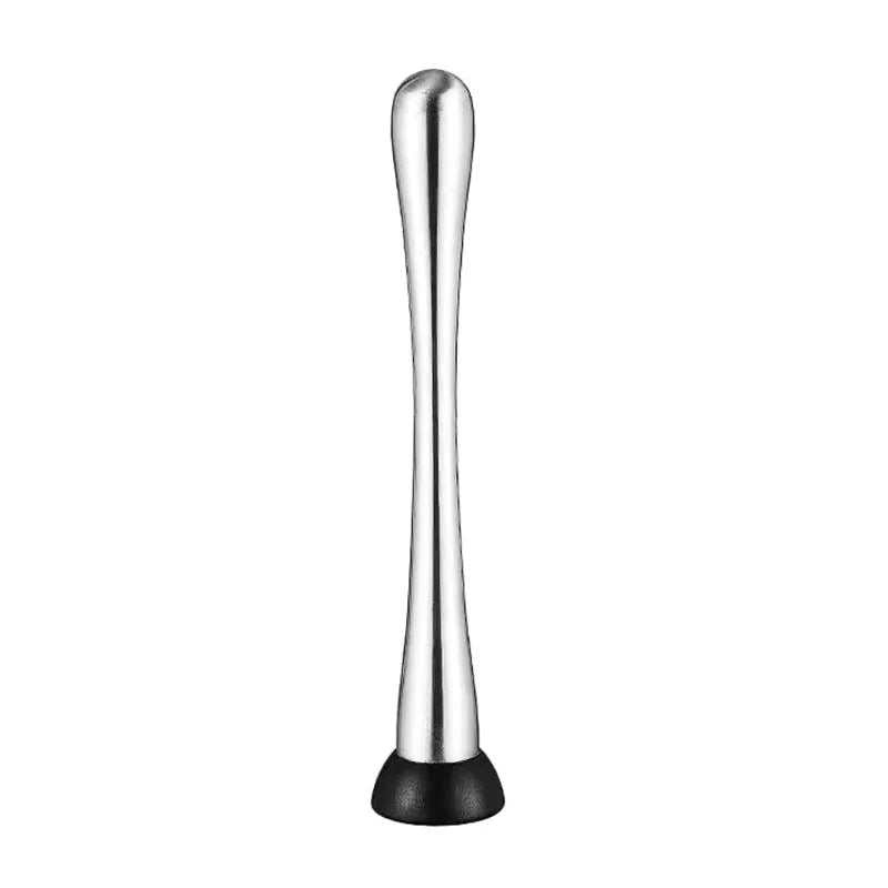 Durable Stainless Steel Wine Mixing Stick Muddler Cocktail Stirrer Shaker Ice Crusher Comfortable Grip Barware Tool