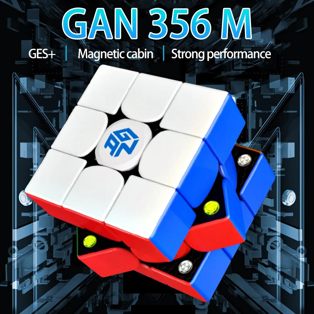 GAN 356 M 3x3x3 Magnetic Magic Speed Cube Stickerless Gan 356M Professional Fidget Toys GAN 356 M Lite Cubo Magico Puzzle