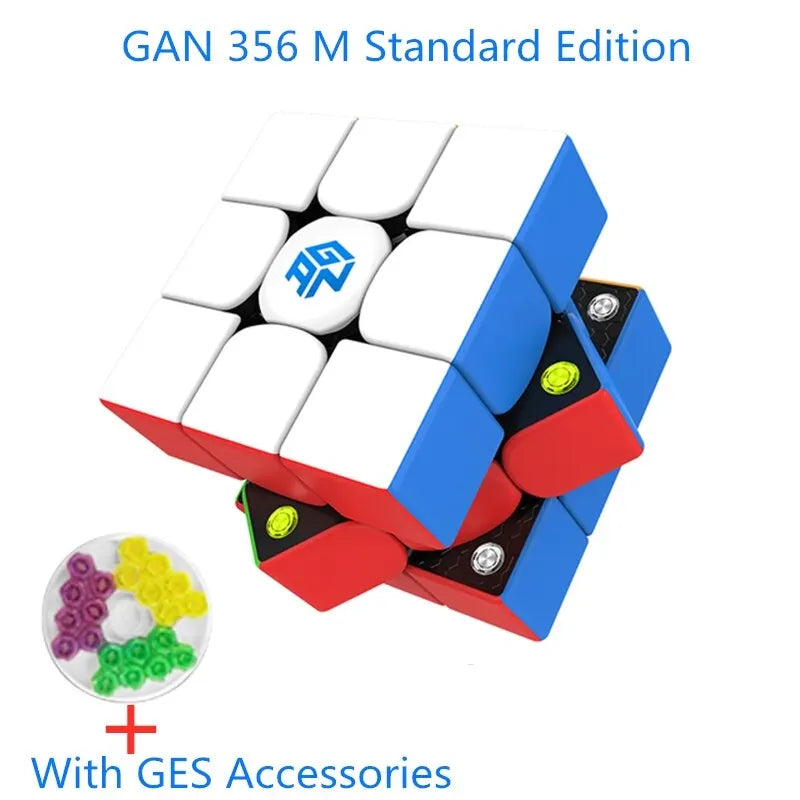 GAN 356 M 3x3x3 Magnetic Magic Speed Cube Stickerless Gan 356M Professional Fidget Toys GAN 356 M Lite Cubo Magico Puzzle