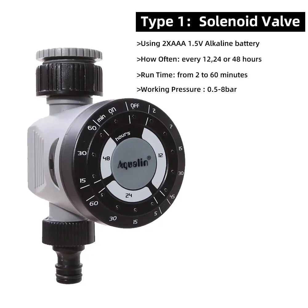 Garden Watering Timer Ball Valve /Solenoid Valve Irrigation Controller Home Garden Automatic Watering Electronic Valve