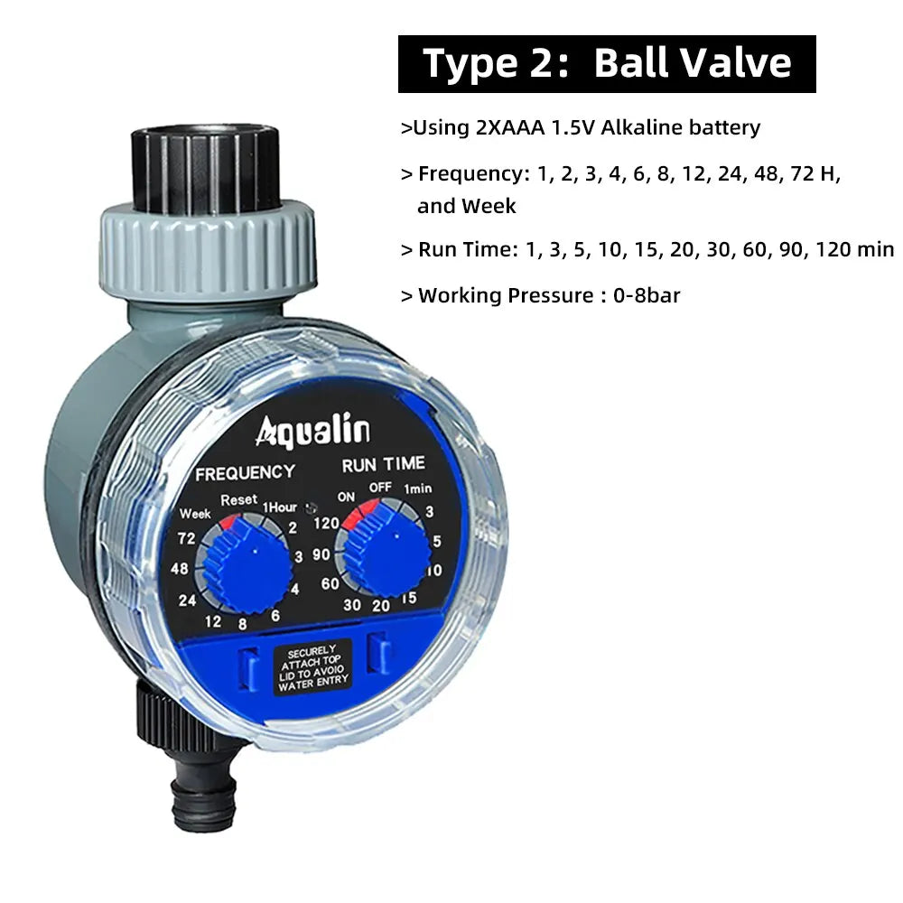 Garden Watering Timer Ball Valve /Solenoid Valve Irrigation Controller Home Garden Automatic Watering Electronic Valve