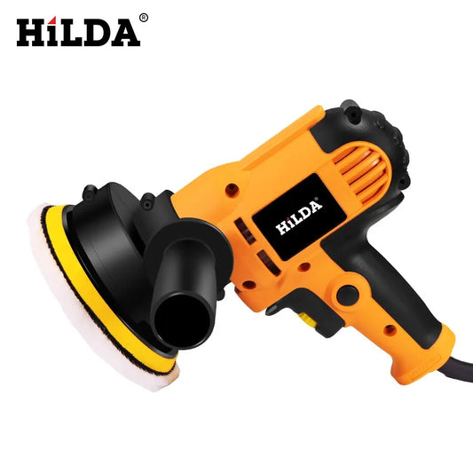 HILDA Electric Car Polisher Machine Auto Polishing Machine Adjustable Speed Sanding Waxing Tools Car Accessories Powewr Tools