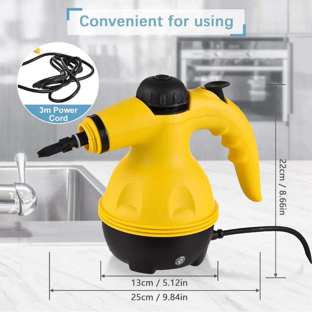 Hand-held High Temperature Steam Cleaner for Kitchen Range Hood Cleaning Home Bathroom, Car Cleaning Tools