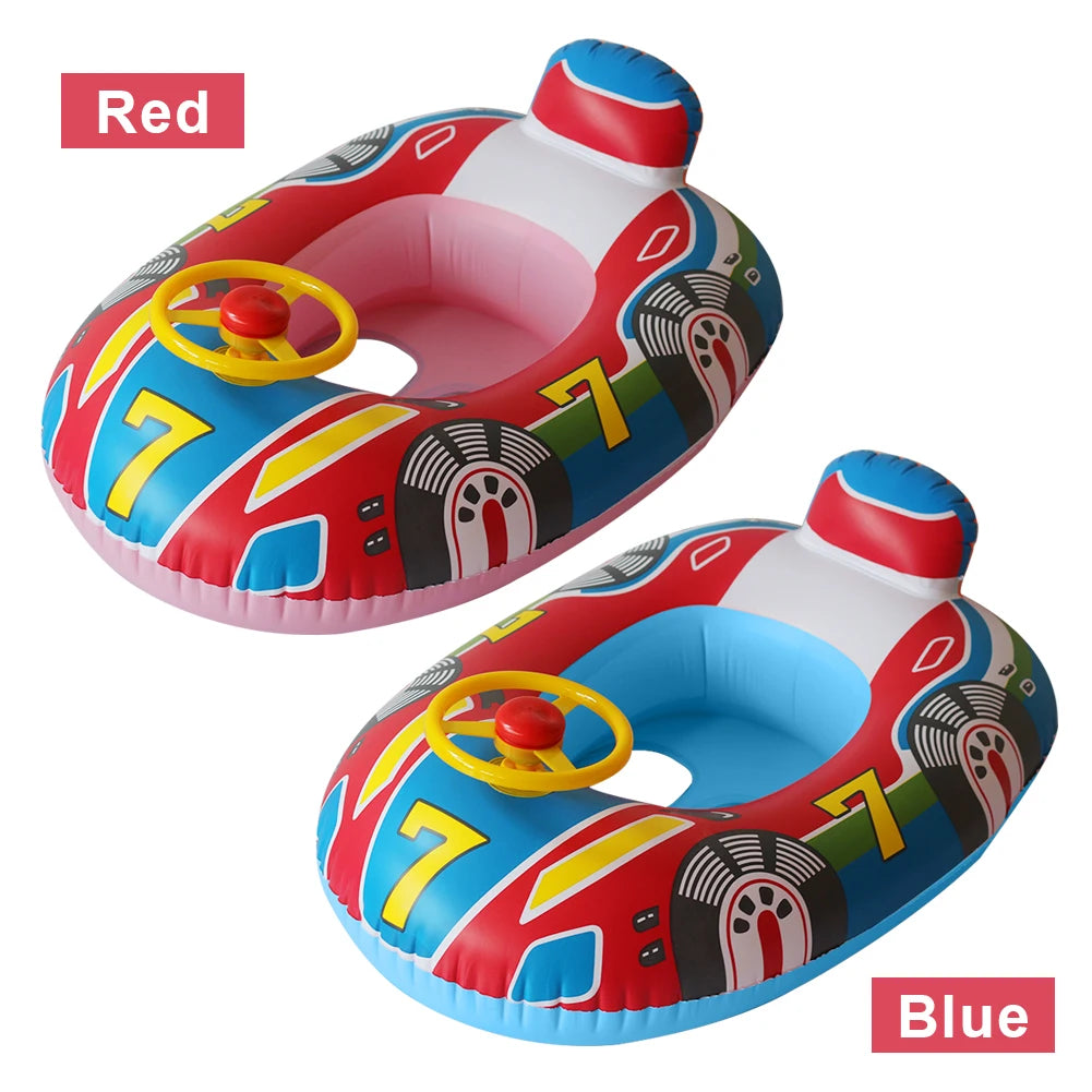 Inflatable Float Seat Baby Swimming Circle Toddler Swimming Ring Kid Child Swim Ring Accessories Water Fun Pool Beach Toys