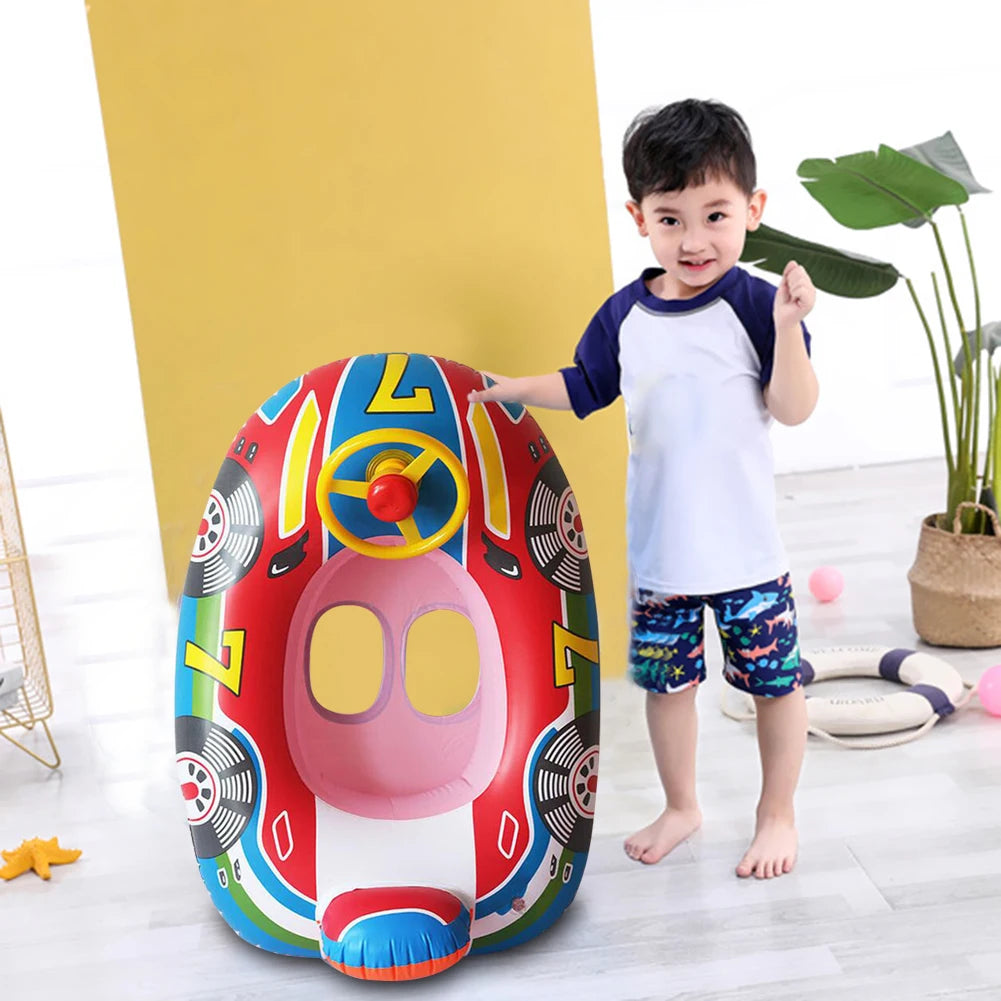 Inflatable Float Seat Baby Swimming Circle Toddler Swimming Ring Kid Child Swim Ring Accessories Water Fun Pool Beach Toys