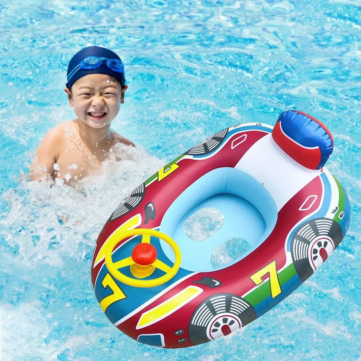 Inflatable Float Seat Baby Swimming Circle Toddler Swimming Ring Kid Child Swim Ring Accessories Water Fun Pool Beach Toys