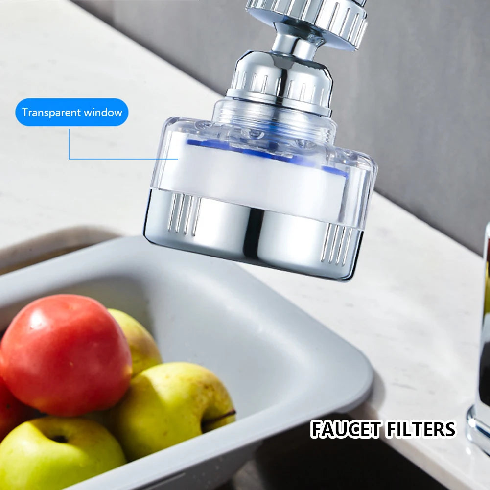 Kitchen Faucet Water Filter For Bathroom Shower Kitchen 360° Tap Water Purifier Water Purification Remove Heavy Metal Impurity