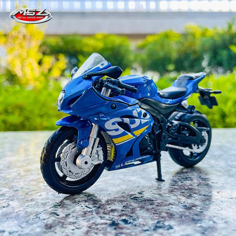 MSZ 1:18 Suzuki GSX-R1000 Motorcycle Alloy Car Model Children's Toy Car Die Cast Motorcycle Model