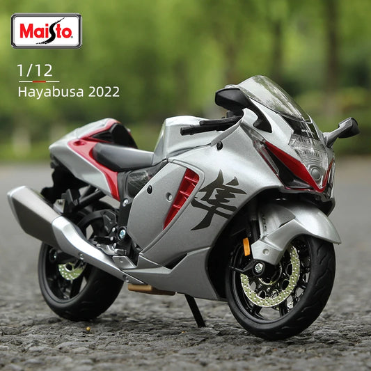 Maisto 1:12 Suzuki Hayabusa 2022 Sportster Motorcycle Model Static Die Cast Vehicles Collectible Moto Toys Gift Collection