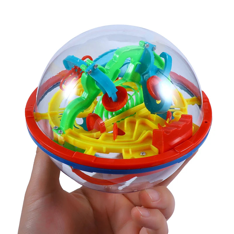 Maze Ball Mini 3D Magic Puzzle Intelligence & Idea Perplexus Maze Game Labyrinth IQ Gifts Display Stand for Kids and Adults