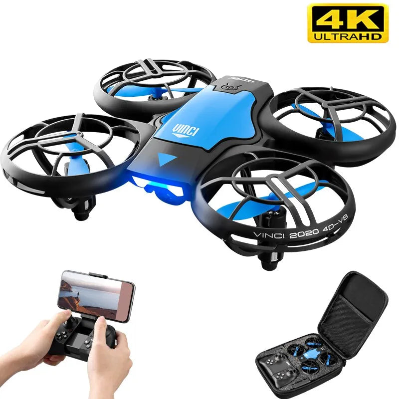 Mini Drone 4k Profession HD Wide Angle Camera 1080P WiFi FPV Drone Camera Height Keep Drones Camera Helicopter Toys