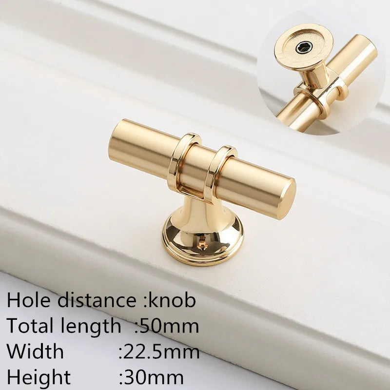 Modern Zinc Alloy Black Gold Door Handles Kitchen Cabinet Handles Solid Drawer Knobs Fashion Furniture Handle Hardware