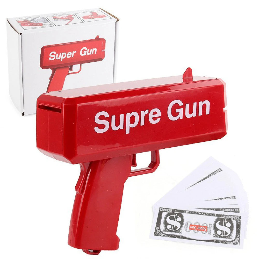 Money Spray Gun Shooting Game Birthday Wedding Party Toys Funny Game Fashion Gift Banknote-Spewing Party Focus