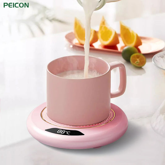 Mug Warmer Electric Cup Heater Milk Tea Water Cup Heating Coaster Constant Temperature for Home Office Heating Coffee Cup Warmer