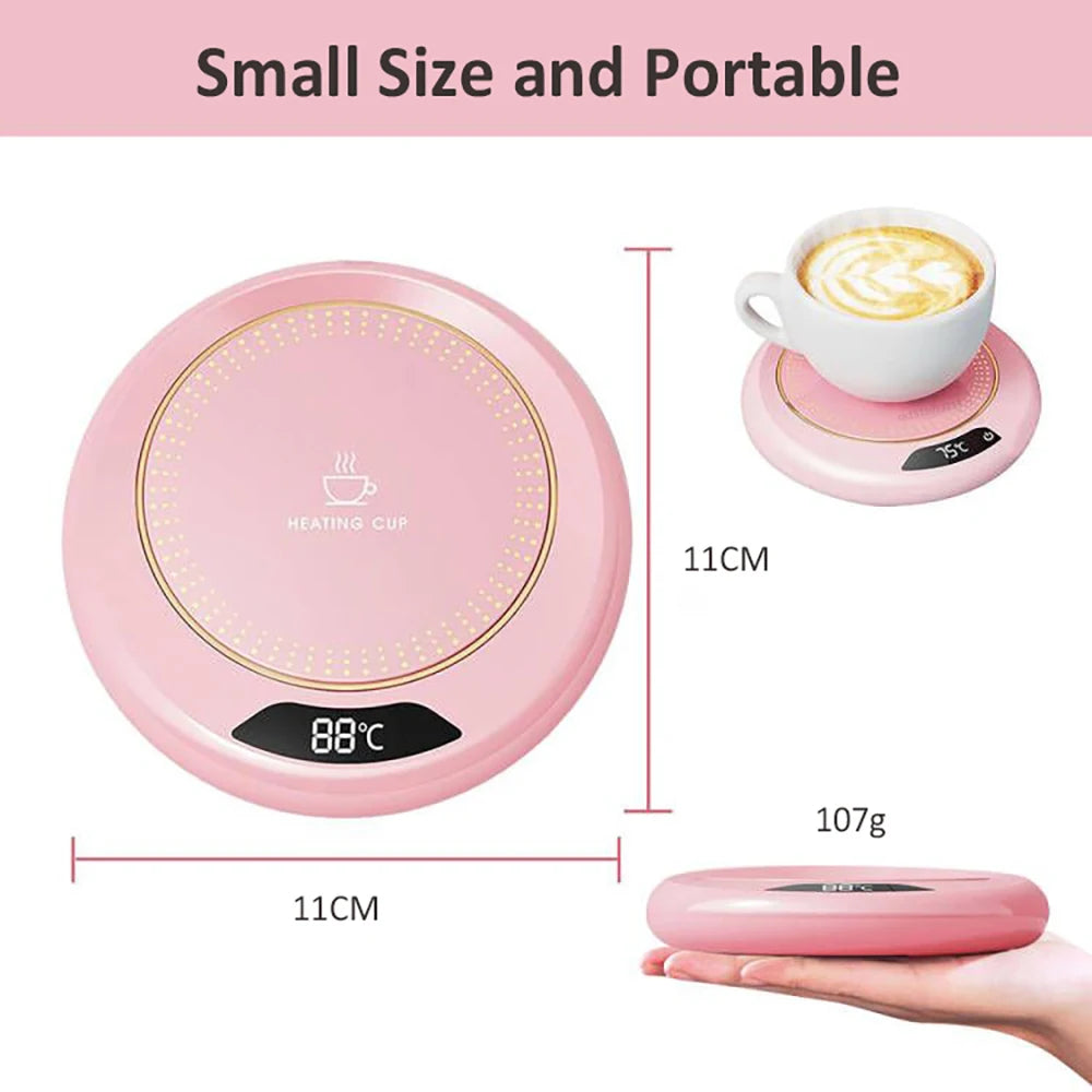 Mug Warmer Electric Cup Heater Milk Tea Water Cup Heating Coaster Constant Temperature for Home Office Heating Coffee Cup Warmer