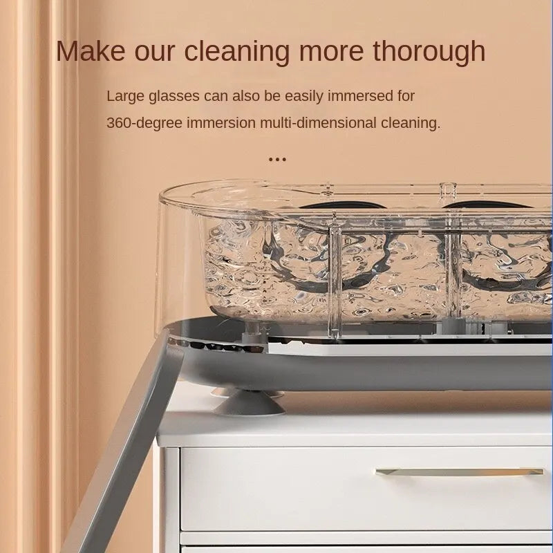 Multi-Functional Cleaner Is Better Than Ultrasound For Small Household Glasses And Jewelry Portable Can Be Cleaned Regularly