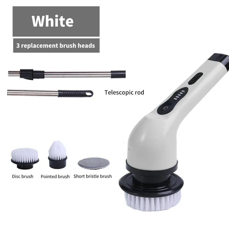 Multifunctional Electric Cleaning Brush 9-in-1 Bathroom Window Kitchen Toilet Automotive Household Rotating Cleaning Machine