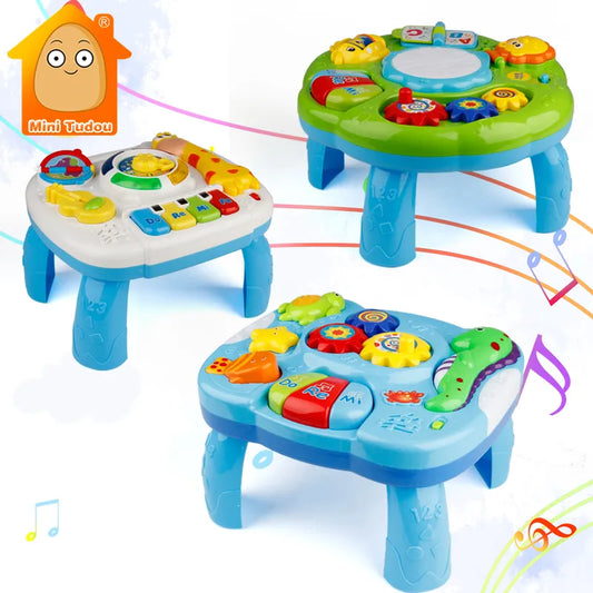 Music Table Baby Toys Learning Machine Educational Toy Music Learning Table Toy Musical Instrument for Toddler 6 months+