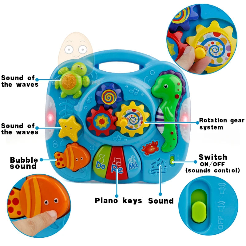 Music Table Baby Toys Learning Machine Educational Toy Music Learning Table Toy Musical Instrument for Toddler 6 months+