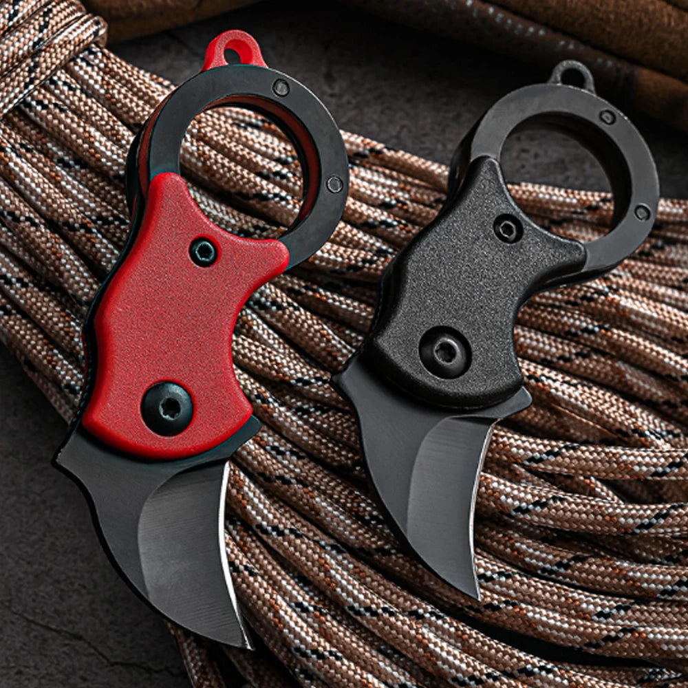 NEW Mini  Keychain Pocket Knife Stainless Steel Camping Small Mini Portable Knife Peeler Fixed Blade Multi EDC Tool with Chain