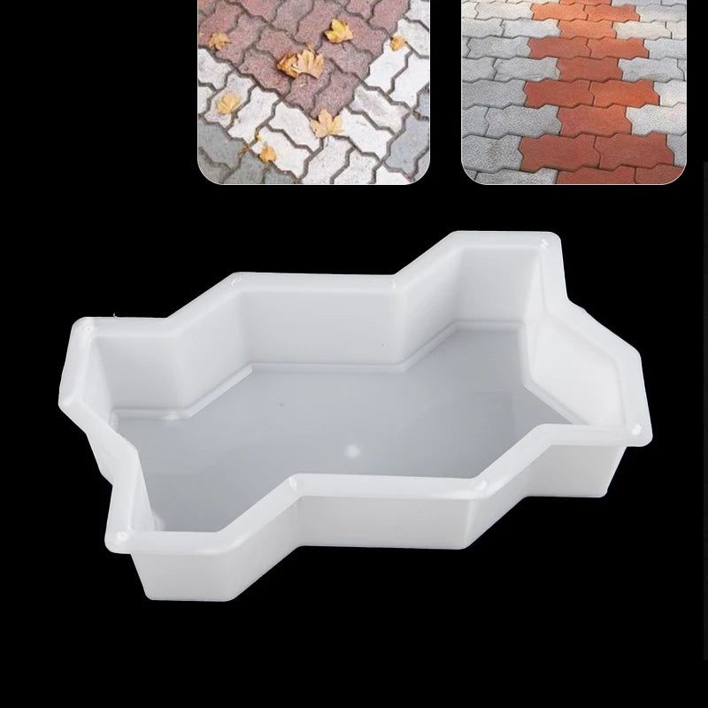 New Path Maker DIY Paving Mold Brick Concrete Stone Square Mould for Slabs Patio Garden Lawn Pavement Paver Driveway Walk Road