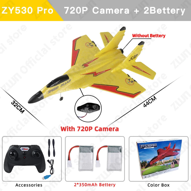 RC Plane SU35 2.4G With LED Lights Aircraft Remote Control Flying Model Glider Airplane SU57  EPP Foam Toys For Children Gifts