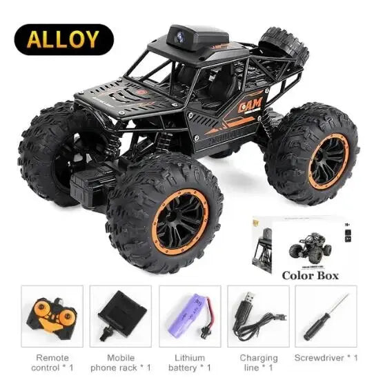 Rc Car With HD 720P WIFI FPV Camera Off-Road Remote Control Stunt Car 1:18 2.4G SUV Radio Control Climbing Toys For Kids