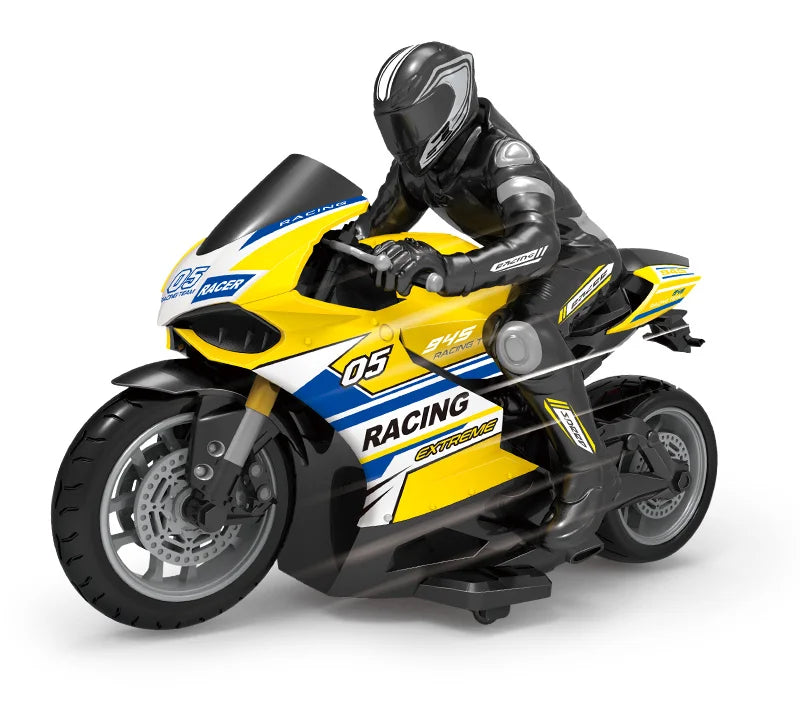 Rc Motorcycle 1: 10 2.4G 4Ch Electric Drift Motorcycle for Children Remote Control Car Electric Model Toys for Boys Kids Gift